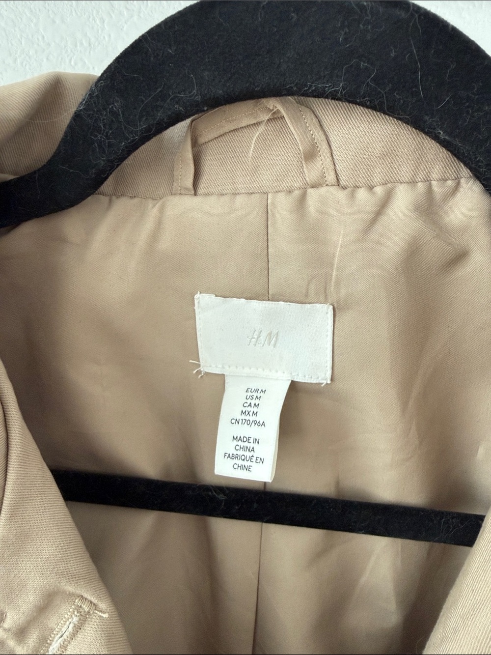 H&M Classic Women's Khaki cottage Button-Front Jacket - Picture 2 of 5
